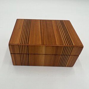 Handmade Bamboo Box Small trinket holder jewelry